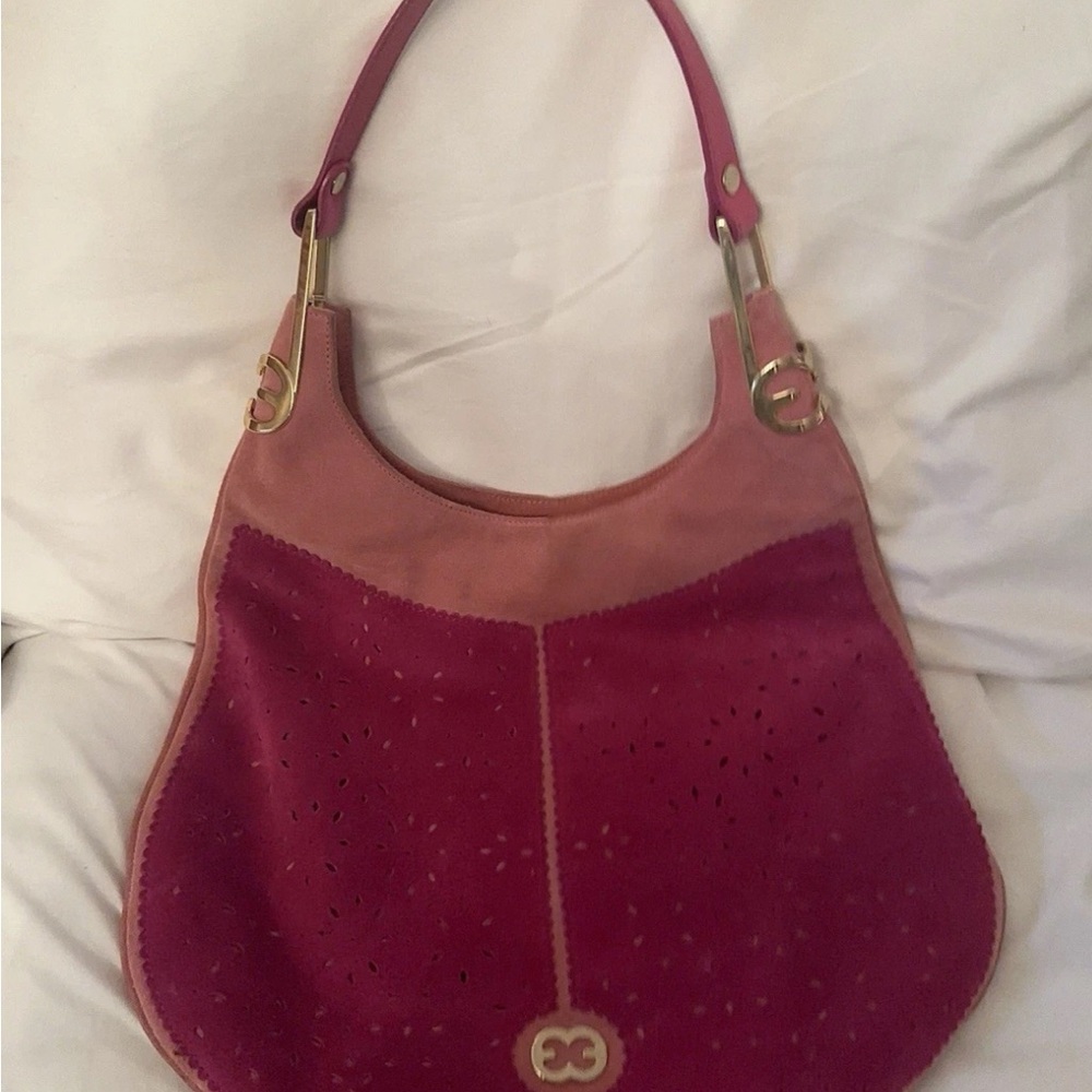 Escada pink  Designer Women's Bag suede